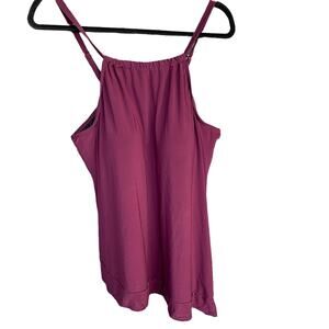 Dreamsuit Swim Top Womens Plus Size 22W Adjustable Built in Bra Asymmetrical